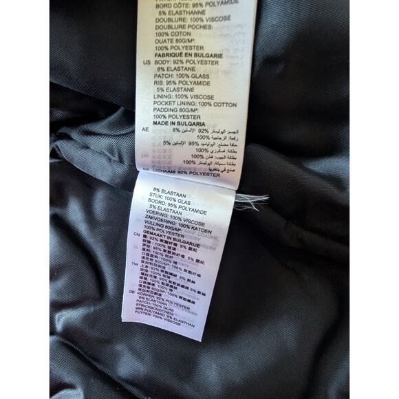 Sandro Briny Embellished Velvet Bomber Jacket Sz 2 US Medium Runs Small 2B435 - Picture 13 of 13